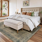 Washable Brown Area Rugs 6x9 for Bedroom, Non-Skid Stain Resistant Carpet for - Image 8
