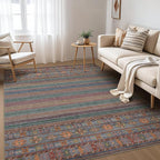 Nakagishi 9X12 Area Rugs Living Room: Washable Large Vintage Rug Neutral by NakagishiAreaRug