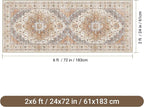 befbee Washable Runner Rug 2x6 Hallway Runner Rug Ultra-Thin Kitchen Rug Non - Image 2