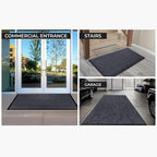 2 Pack 3' x 6' Commercial Floor Mat, Heavy Duty Low Profile Entryway Rug - Image 6