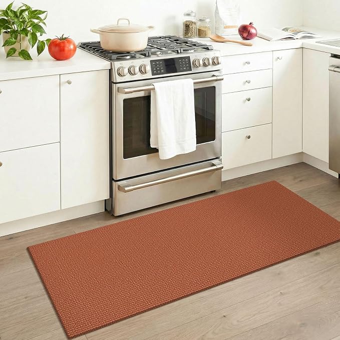 KOZYFLY Woven 2x5 Entry Runner Rug, Washable Runners - Image 2