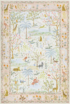 8x10 Washable Rug for Living Room Blush Animal Print Large Bedroom Rugs Non - Image 4