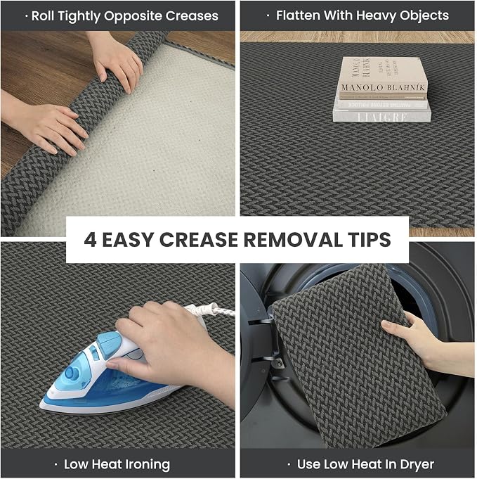IOHOUZE Washable Runner Rug 2x8 Non Slip Rubber Backed Hallway Runner Entryway - Image 2
