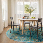 RELEANY Washable Area Rugs 8ft Non-Slip Modern Abstract Soft - Image 4