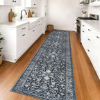 KILOCOCO Runner for Hallway 3x16 Runner Rug Printed Vintage Floral Washable Rug - Image 2