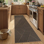 Lahome Enfys Modern Geometric Runner Rug, 2x8 Washable Rug Runners - Image 2