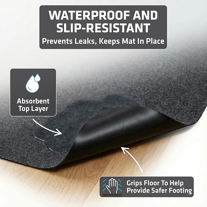 Drymate Jumbo Dog Playpen Mat, Super Absorbent, Waterproof, Slip-Resistant - Image 3