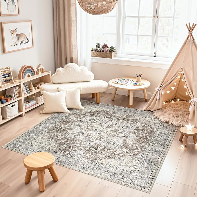 Tortania 6' Square Area Rug Living Room Rugs - Image 4