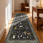 3x7 Washable Rug Runner, Non Slip Low Pile Hallway Cat Runner Rug, Stain - Image 6
