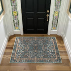 jinchan Zenith Floral 3x5 Area Rug Machine Washable Soft Low-Pile Non-Slip - Image 2