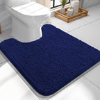 OLANLY Toilet Rugs U-Shaped 24x24, Extra Soft Absorbent Chenille Contour by OLANLY