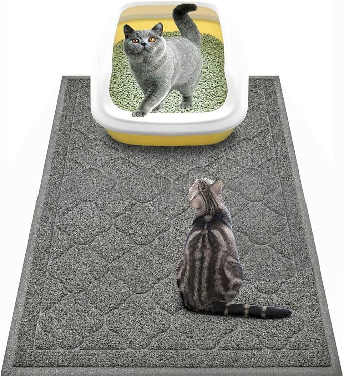 WePet Cat Litter Box Mat, Kitty Premium PVC Pad, Durable Trapping Rug, by WePet
