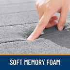 OLANLY Memory Foam Long Bathroom Rugs Runner 47x17, Super Soft Absorbent Bath - Image 5
