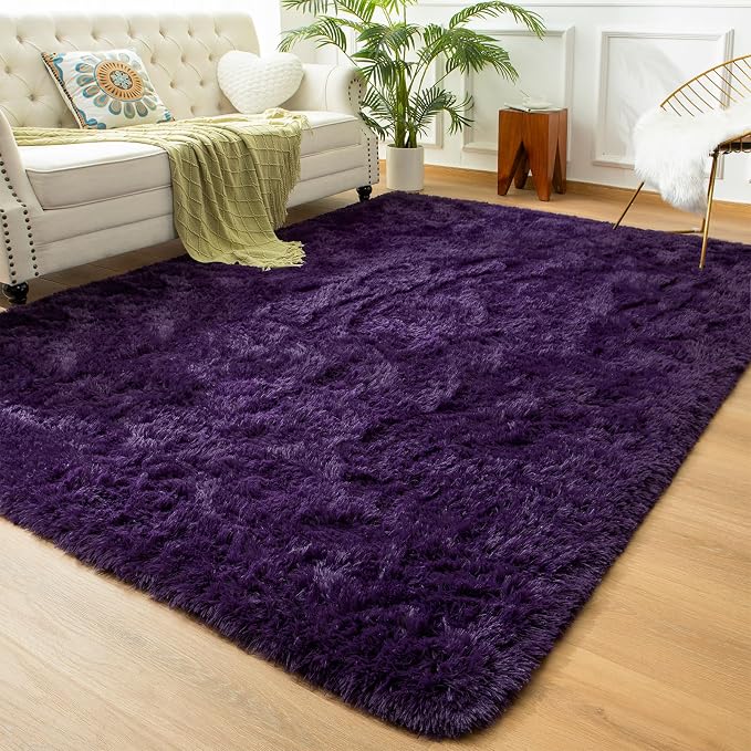 Andecor Soft Extra Large Area Rugs, 9x12 Indoor Shaggy Plush Rug by Andecor
