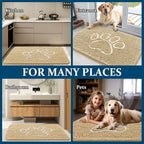 OLANLY Dog Door Mat for Muddy Paws 70x46, Paw Print Design, Absorbs Moisture - Image 8