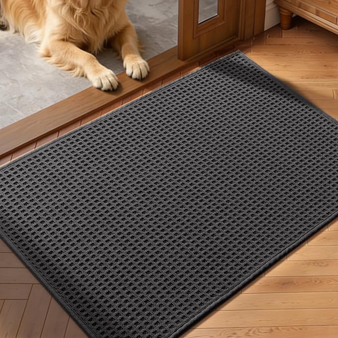 YIHOUSE Indoor Door Mat 24" x 36", Non-Slip Washable Entryway Mat, Dirt Trapper by YIHOUSE