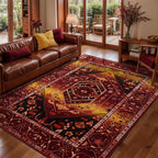SERISSA 5x7 Boho Area Rug, Washable Non-Slip Rugs - Image 3