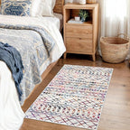 KUTA Moroccan Rugs for Entryway, 2x3 Multi-Color Area Rug Non-Slip Washable - Image 4