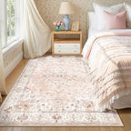 CAPALOCA Machine Washable Rugs Nursery Rug 4x6 Cute Girl Non Slip Low Pile by CAPALOCA