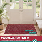 BEQHAUSE Dirt Trapper Door Mat 20" x 48", Non-Slip Washable Doormats Entrance - Image 2