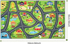 Farmyard Adventure Play Rugs, Educational and Fun Farm Car Rug Play Mat - Image 2