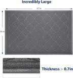 WePet Cat Litter Box Mat, Kitty Premium PVC Pad, Durable Trapping Rug, - Image 2