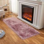 EasyJoy Ultra Soft Fluffy Rugs Faux Fur Rug Chair Cover Seat Pad Fuzzy Area Rug - Image 2
