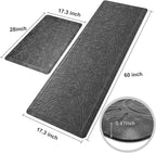 KMAT 2PCS Kitchen Mat Cushioned Anti-Fatigue Floor Mat, Waterproof Non-Slip - Image 2