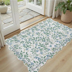 DCX Washable Botanical Floral Rug 3x5, Non Slip Low Pile Carpet - Image 2
