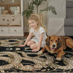 DCX Washable 5x7 Snake Rug, Soft Low Pile Carpet, Kid & Pet Friendly - Image 4