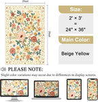 DUKINO 2x3 Rugs for Entryway, Floral Indoor Washable Door Mat, Non Slip Boho - Image 2