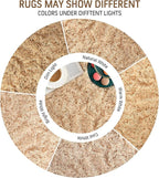BENRON Fluffy Beige Rugs for Living Room Bedroom 4x6, Soft Plush Fuzzy Shaggy - Image 5