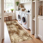 RELEANY Washable Area Rugs 2'x6' Non-Slip Modern Abstract Soft - Image 2