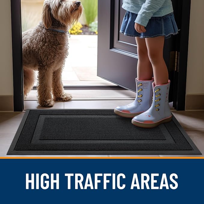 OLANLY Front Door Mat Indoor Outdoor Entrance, Waterproof All-Season, - Image 6