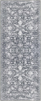 KILOCOCO Hallway Runner 3x8 Rug Runner Printed Vintage Floral Washable Kitchen - Image 9