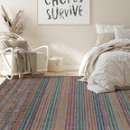 Nakagishi 9X12 Area Rugs Living Room: Washable Large Vintage Rug Neutral - Image 7