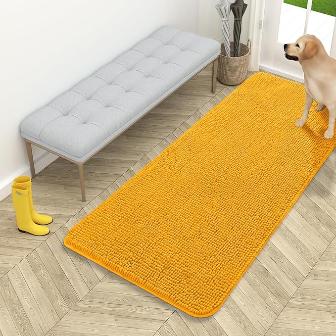 OLANLY Dog Door Mat for Muddy Paws 54x24, Absorbs Moisture and Dirt, Absorbent by OLANLY