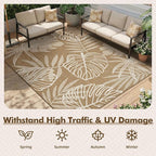 MontVoo-Outdoor Rug-Patio Rug 5x7 ft Polypropylene Indoor Outdoor Rugs Outdoor - Image 4