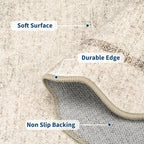 GarveeHome Scalloped Washable Kitchen Runner Rug 2x8, Non Slip Boho Soft - Image 4
