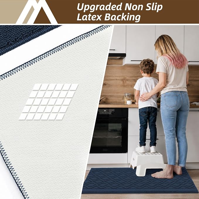 COSY HOMEER-Kitchen-Rugs-and-Mats 20"x48" Non Slip Kitchen Mats - Image 4