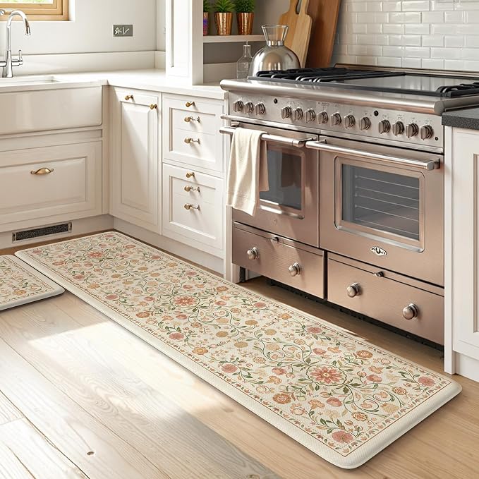 KIMODE Cushioned Kitchen Floor Mats Cushioned Anti Fatigue, Farmhouse Boho - Image 8