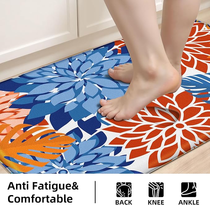 Arenarug Kitchen Mats for Floor 2PCS Cushioned Anti Fatigue Kitchen Mats - Image 4
