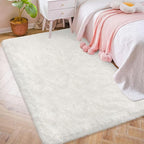 Soft Fluffy White Rug for Bedroom Living Room, 4x6 Furry Cream Area Rug Soft - Image 7