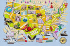 Educational USA Map Area Rug 3x5, Playroom Bedroom Classroom Rug - Image 8