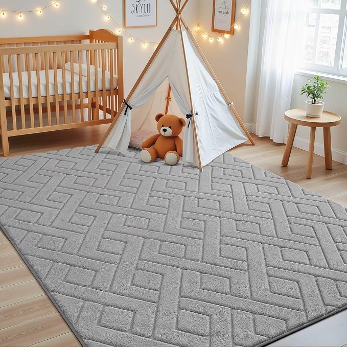 Macgace Ultra Soft Grey Area Rug - Image 3