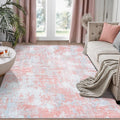 Pink Rug Carpet 6x9 Area Rugs for Bedroom Girls: Washable Modern Rug for Living by Aelenmu