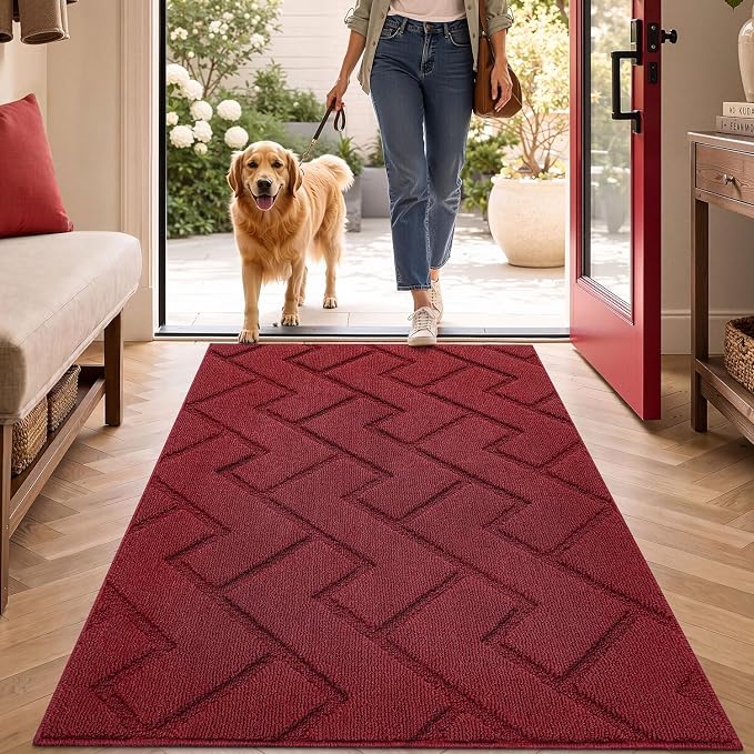 hicorfe Indoor Door Mat, Non Slip Door Mats, Absorbent Resist Dirt Entrance by Hicorfe