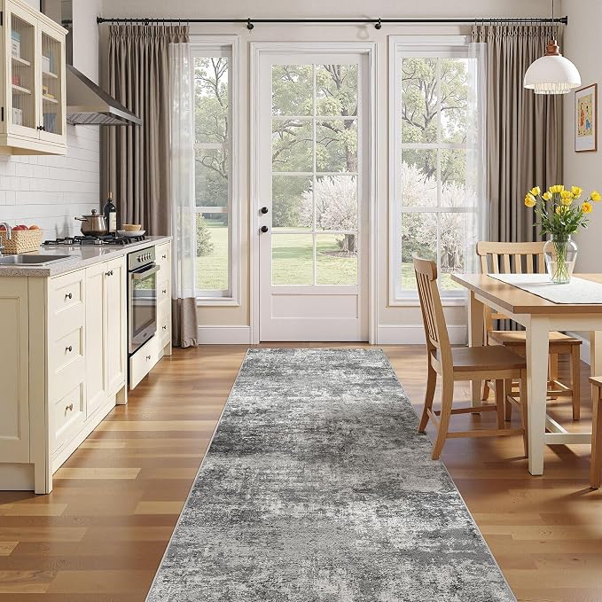 DMOYEST 3x10 Washable Runner Rug, Non Slip Low Pile Carpet Runner - Image 3