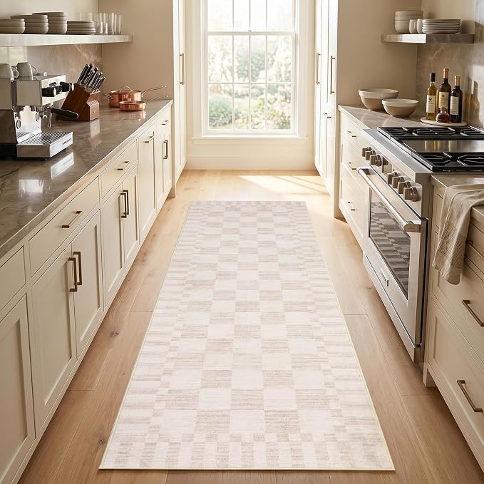 GarveeHome 2.5×8 Kitchen Runner Rug Non Slip, Washable Runner Rug by GarveeHome