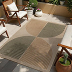 Lahome Enfys Modern Rainbow Easy Jute Rug, 4x6 Washable Rugs - Image 7